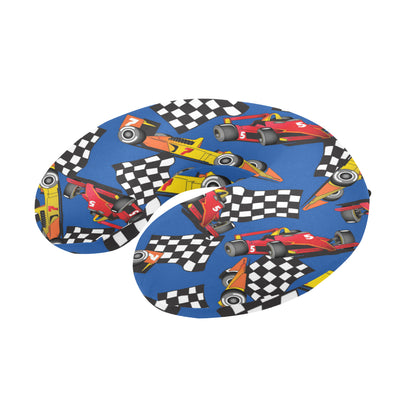 Racing Pattern Print Design A01 U-Shaped Travel Neck Pillow