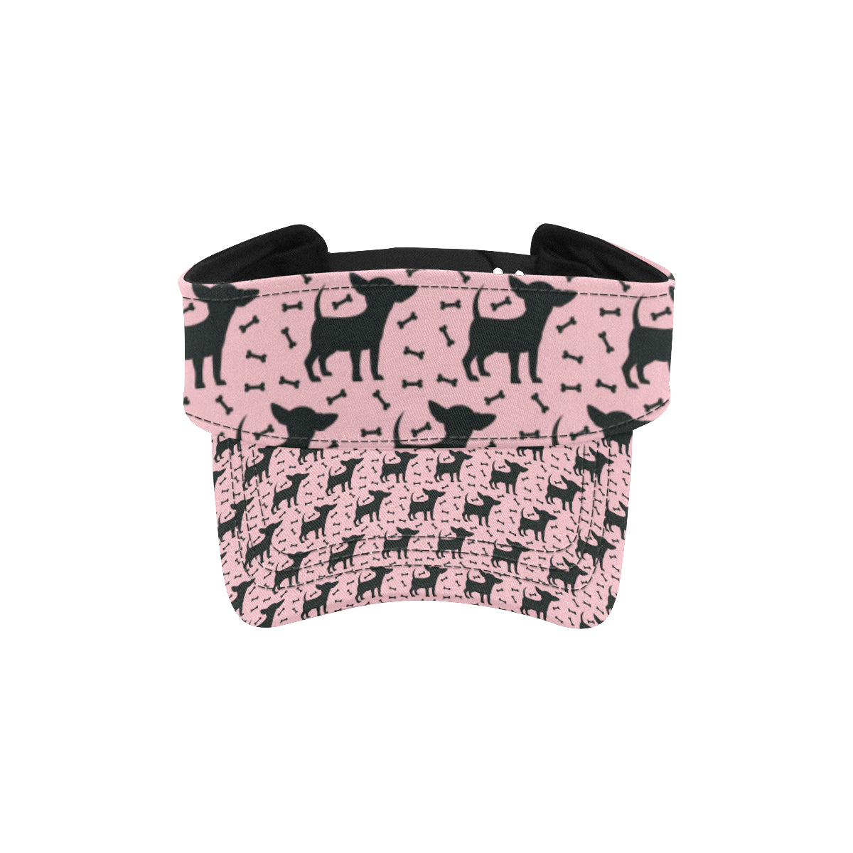 Chihuahua Pink Print Pattern Unisex Sun Visor