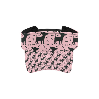 Chihuahua Pink Print Pattern Unisex Sun Visor