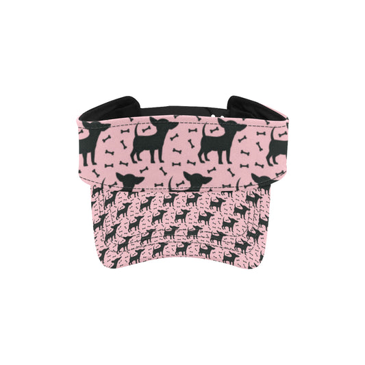 Chihuahua Pink Print Pattern Unisex Sun Visor