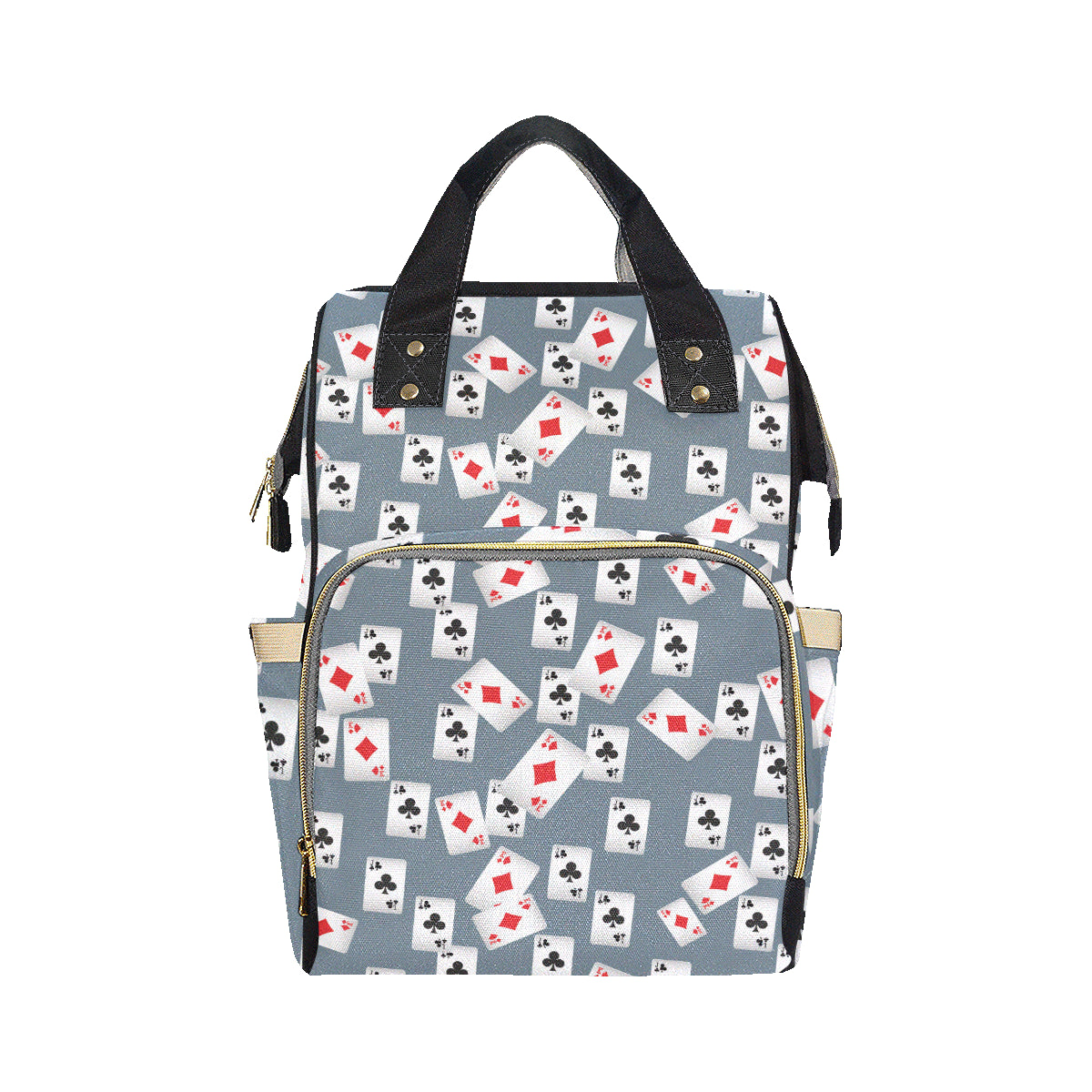 Poker Cards Pattern Print Design A05 Diaper Bag Backpack