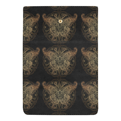 Gold Butterfly Ornamental Women's Trifold Wallet