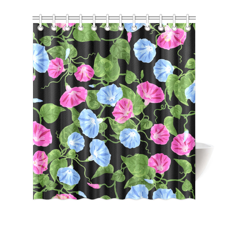 Morning Glory Pattern Print Design MG04 Shower Curtain