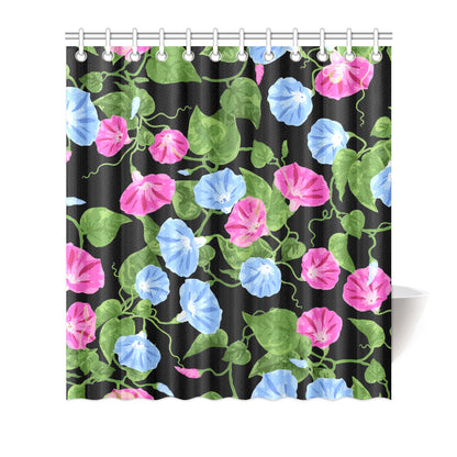 Morning Glory Pattern Print Design MG04 Shower Curtain