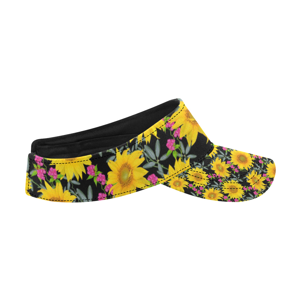 Sunflower Pattern Print Design SF014 Unisex Sun Visor
