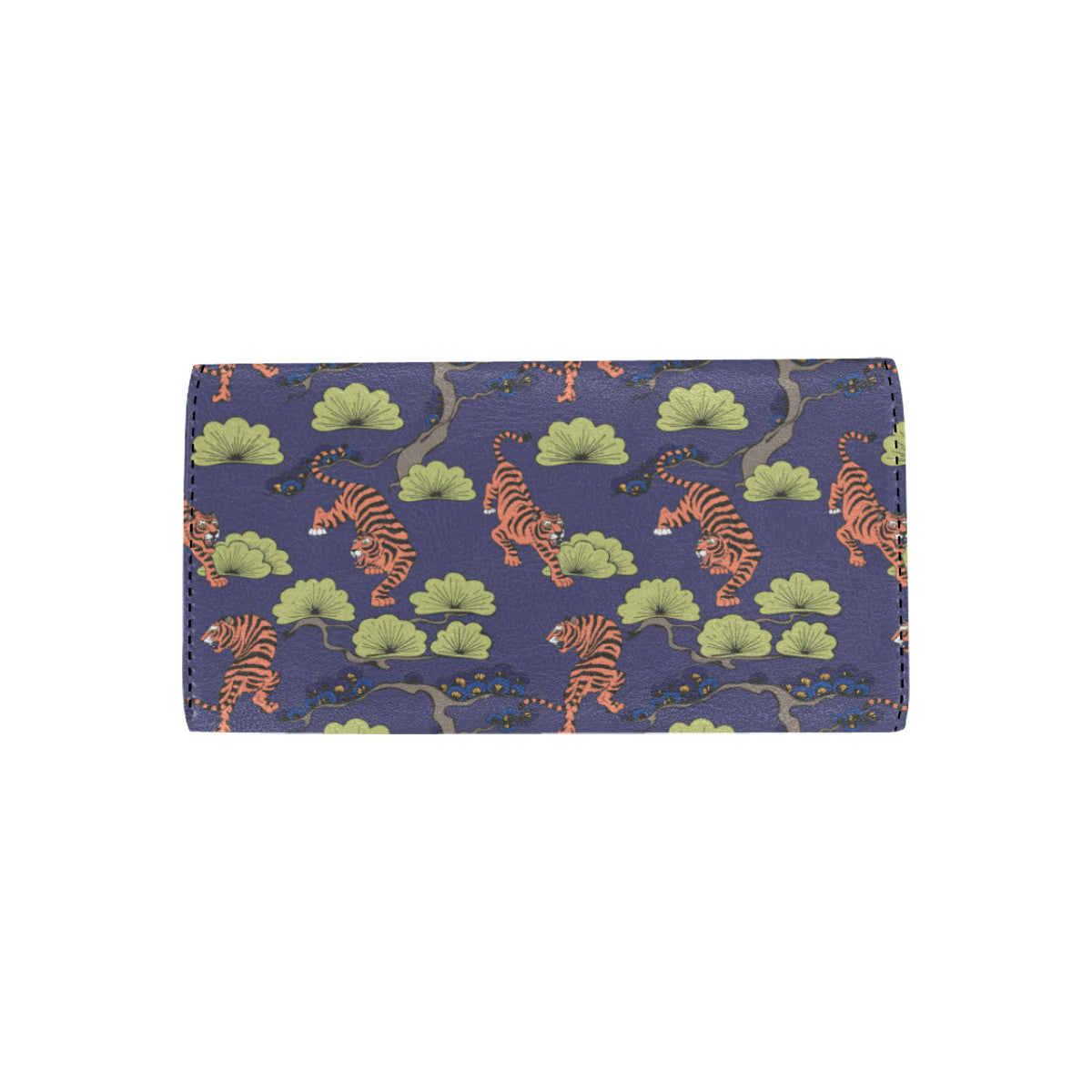 Tiger Pattern Japan Style Women's Trifold Wallet