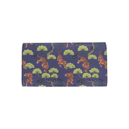 Tiger Pattern Japan Style Women's Trifold Wallet