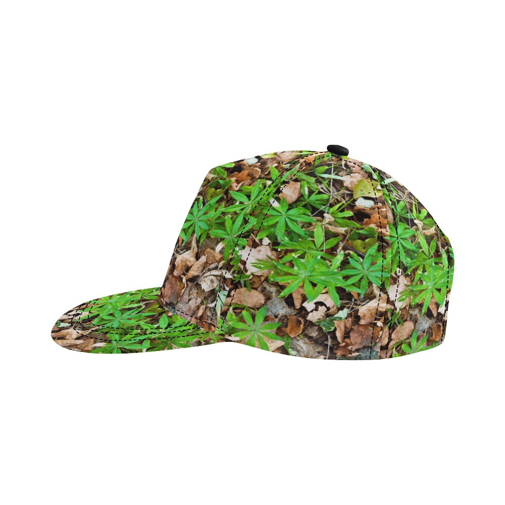 Camouflage Realistic Tree Fresh Print Snapback Cap