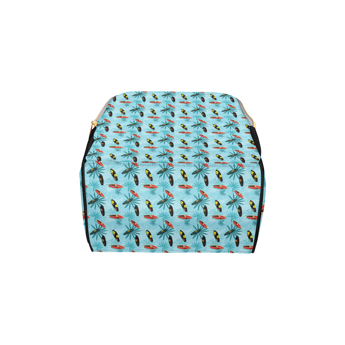 Surfboard Themed Pattern Diaper Bag Backpack