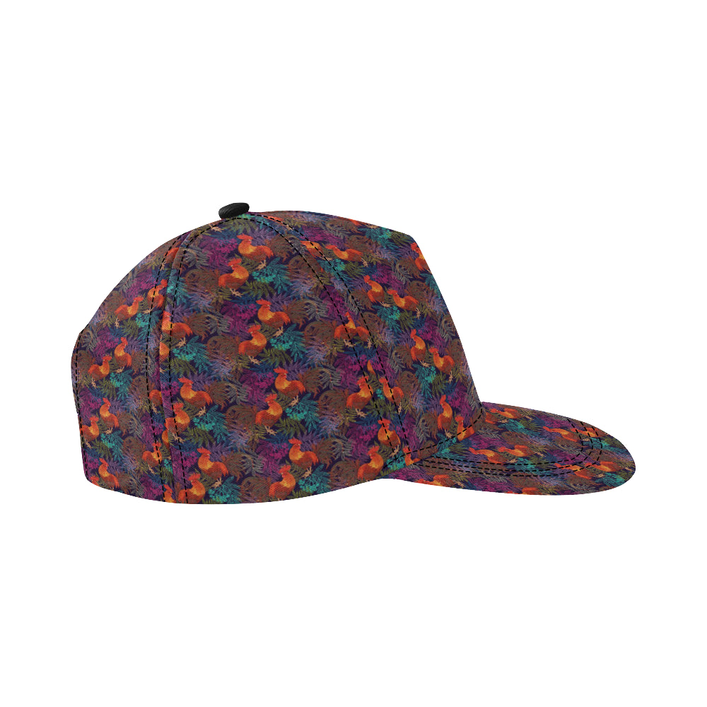 Rooster Print Style Snapback Cap