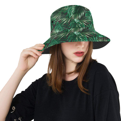 Tropical Flower Pattern Print Design TF012 Unisex Bucket Hat