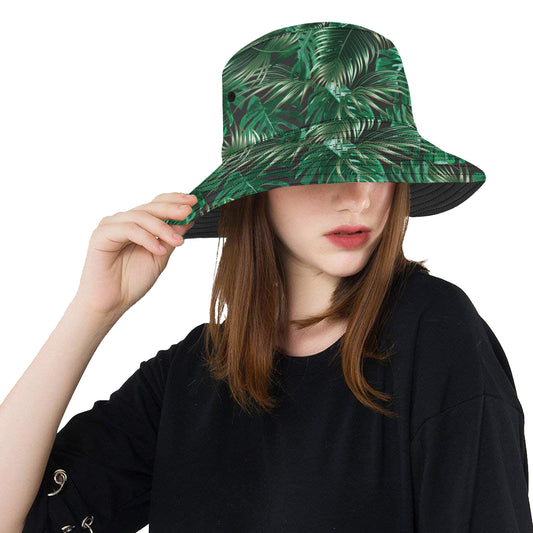 Tropical Flower Pattern Print Design TF012 Unisex Bucket Hat