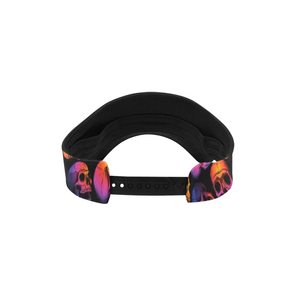 Skull Multicolor Print Design LKS3011 Unisex Sun Visor