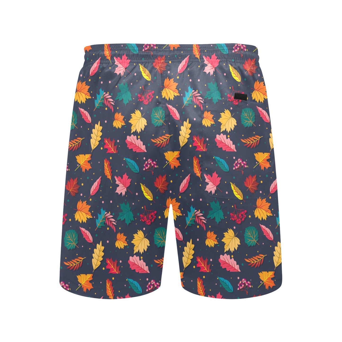 Elm Leave Colorful Print Pattern Men's Swim Trunks Beach Shorts