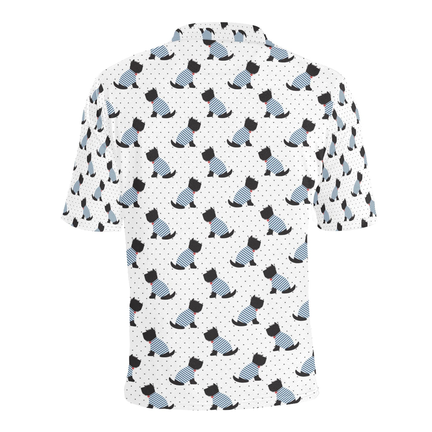 Scottish Terriers Print Design LKS3013 Men Polo Shirt