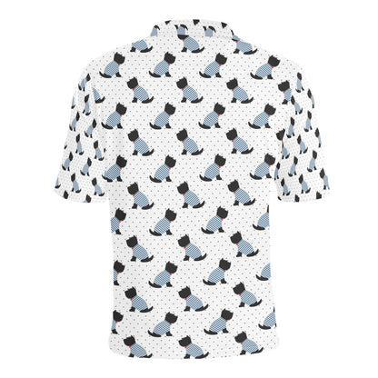 Scottish Terriers Print Design LKS3013 Men Polo Shirt