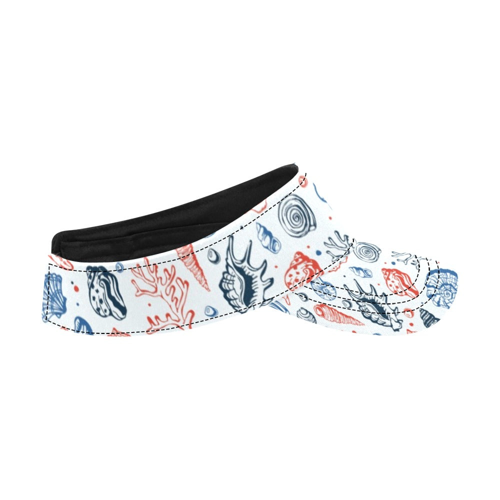 Seashell Print Design LKS307 Unisex Sun Visor
