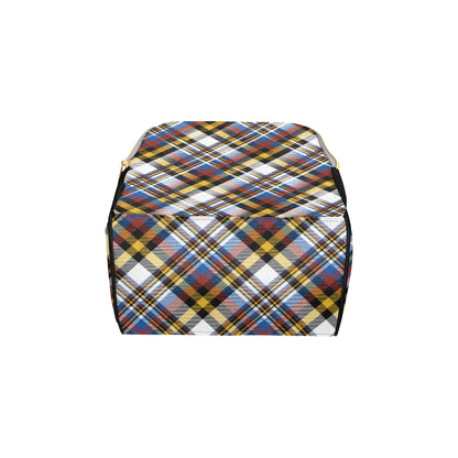 Madras Pattern Print Design 01 Diaper Bag Backpack