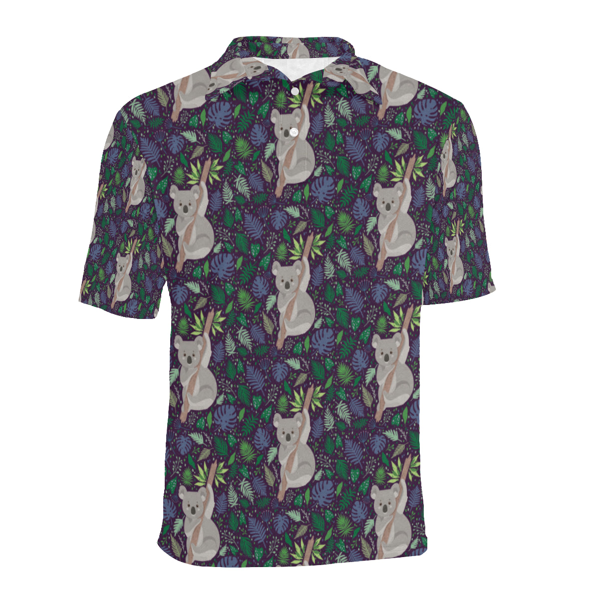 Koala Pattern Print Design 06 Men Polo Shirt