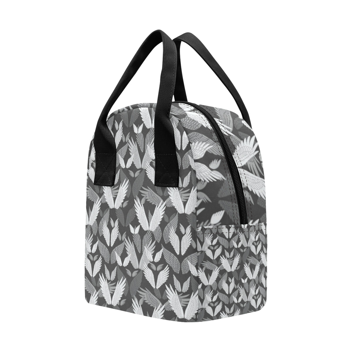 Angel Wings Pattern Design Themed Print Insulated Lunch Bag