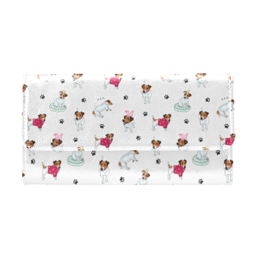 Russell Terriers Print Design LKS308 Women's Trifold Wallet