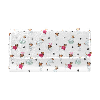 Russell Terriers Print Design LKS308 Women's Trifold Wallet
