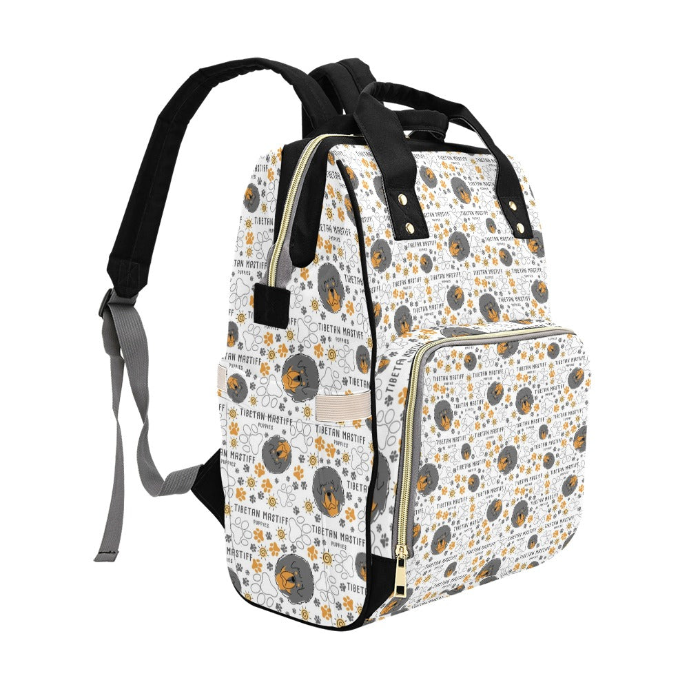 Tibetan Mastiffs Print Design LKS302 Diaper Bag Backpack