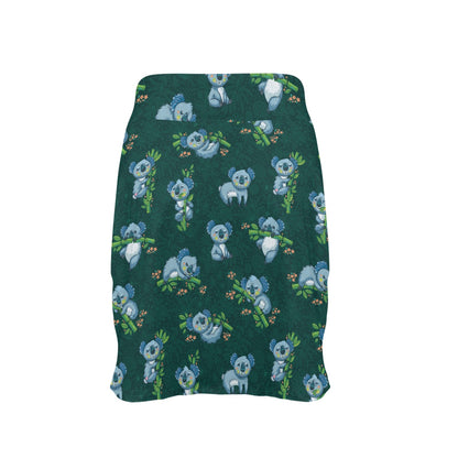 Koala Blue Design Print 17" Golf & Pickleball Skort with Pockets