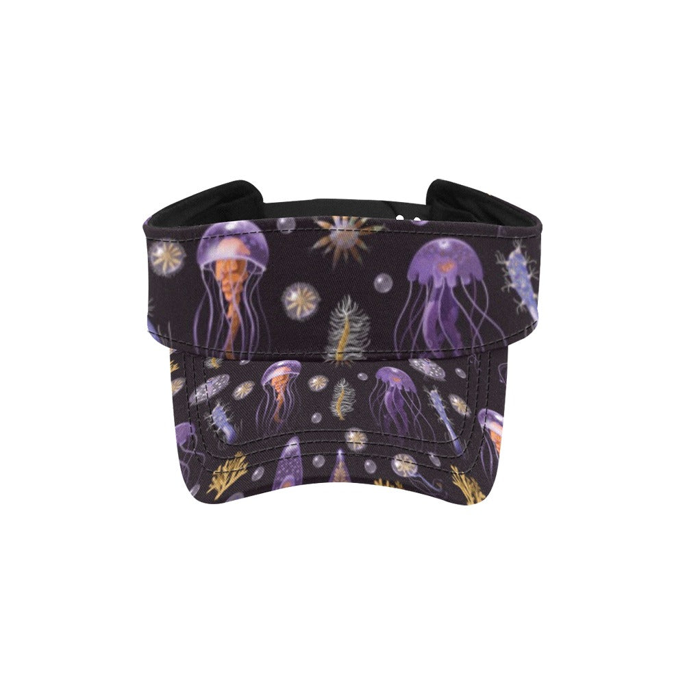 Seaweed With Jelly Fish Print Design LKS305 Unisex Sun Visor