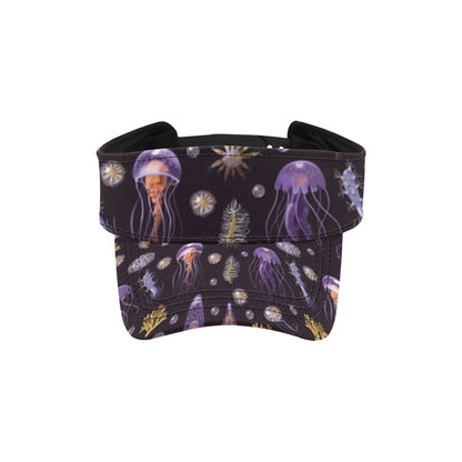 Seaweed With Jelly Fish Print Design LKS305 Unisex Sun Visor