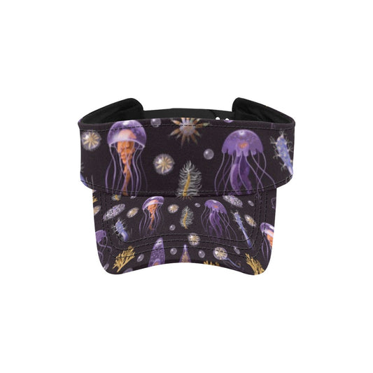 Seaweed With Jelly Fish Print Design LKS305 Unisex Sun Visor