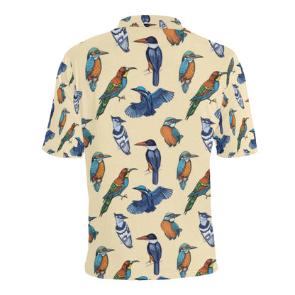 Kingfisher Bird Pattern Print Design 04 Men Polo Shirt