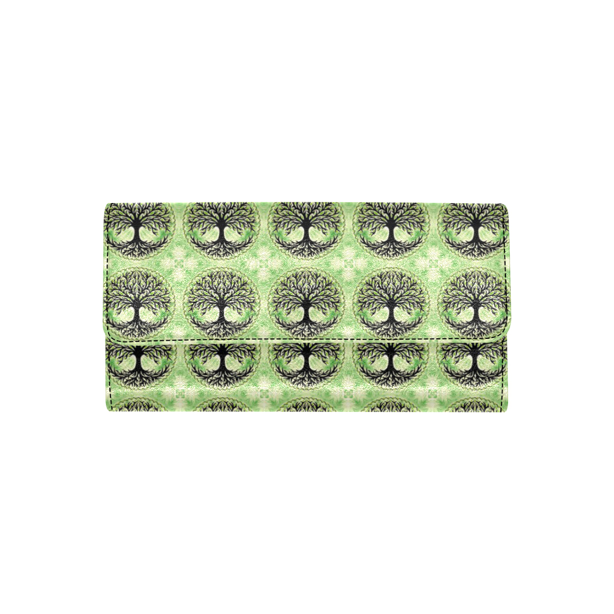 Celtic Pattern Print Design 010 Women's Trifold Wallet