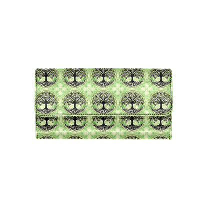 Celtic Pattern Print Design 010 Women's Trifold Wallet