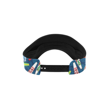 Surfboard Pattern Print Unisex Sun Visor