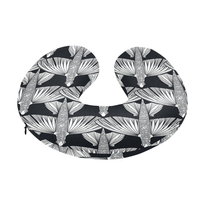 Flying Fish Pattern Print Design 03 U-Shaped Travel Neck Pillow