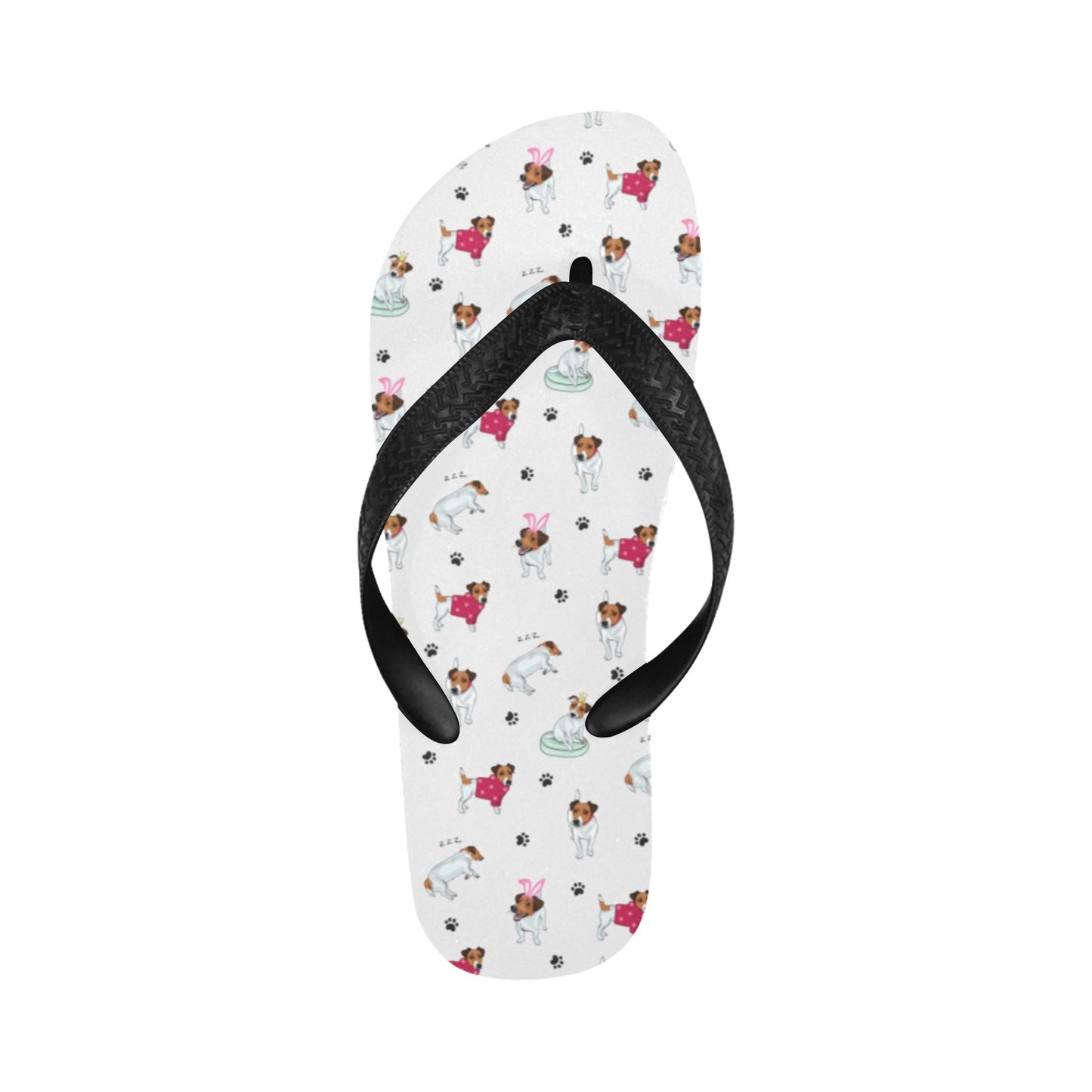 Russell Terriers Print Design LKS308 Flip Flops