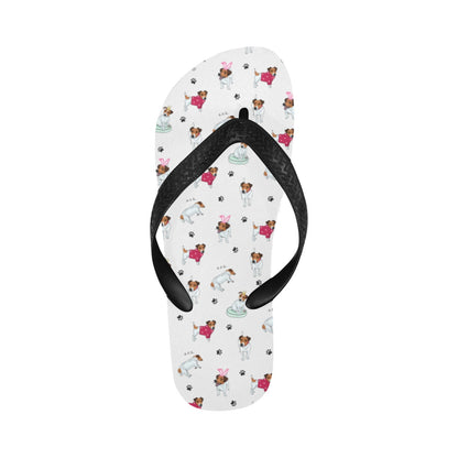 Russell Terriers Print Design LKS308 Flip Flops