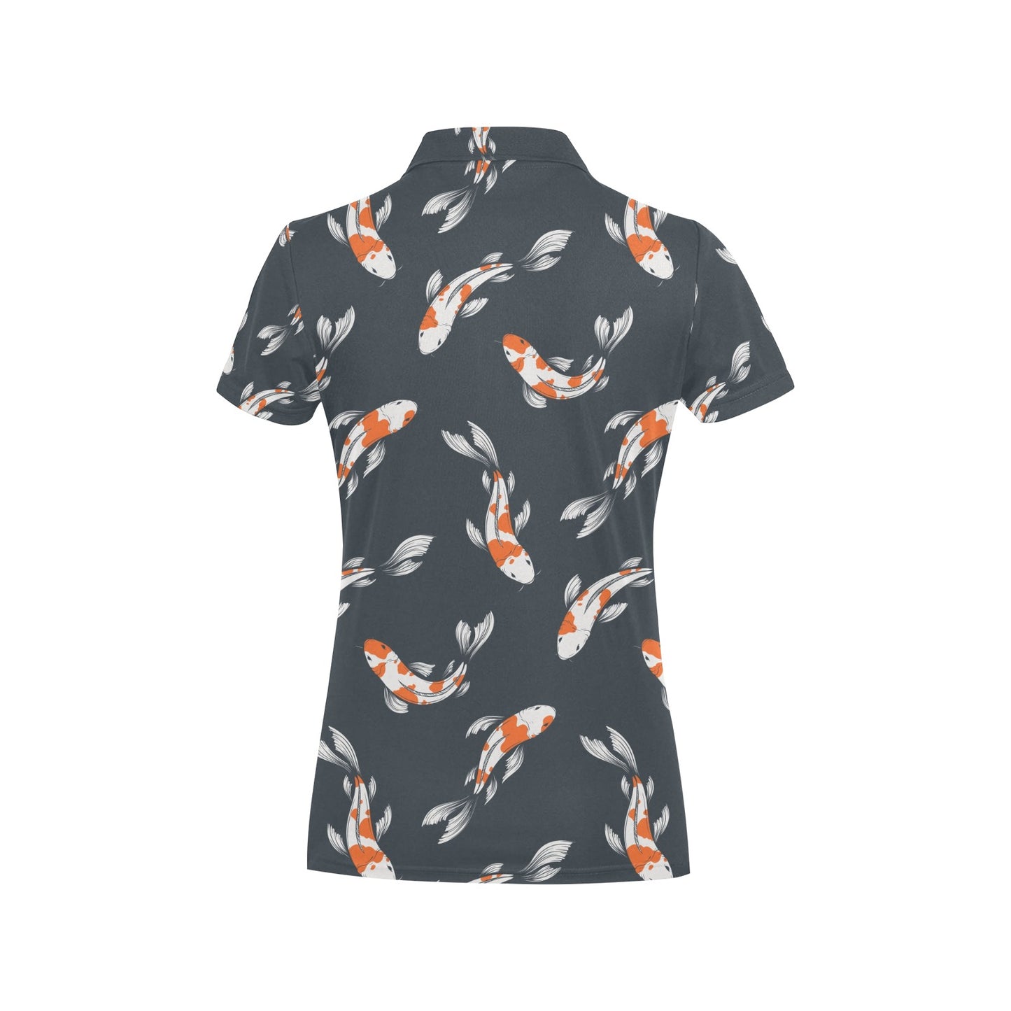 KOI Fish Pattern Print Design 04 Women's Polo Shirt