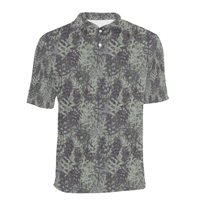 Camouflage Fern Pattern Print Design 05 Men Polo Shirt