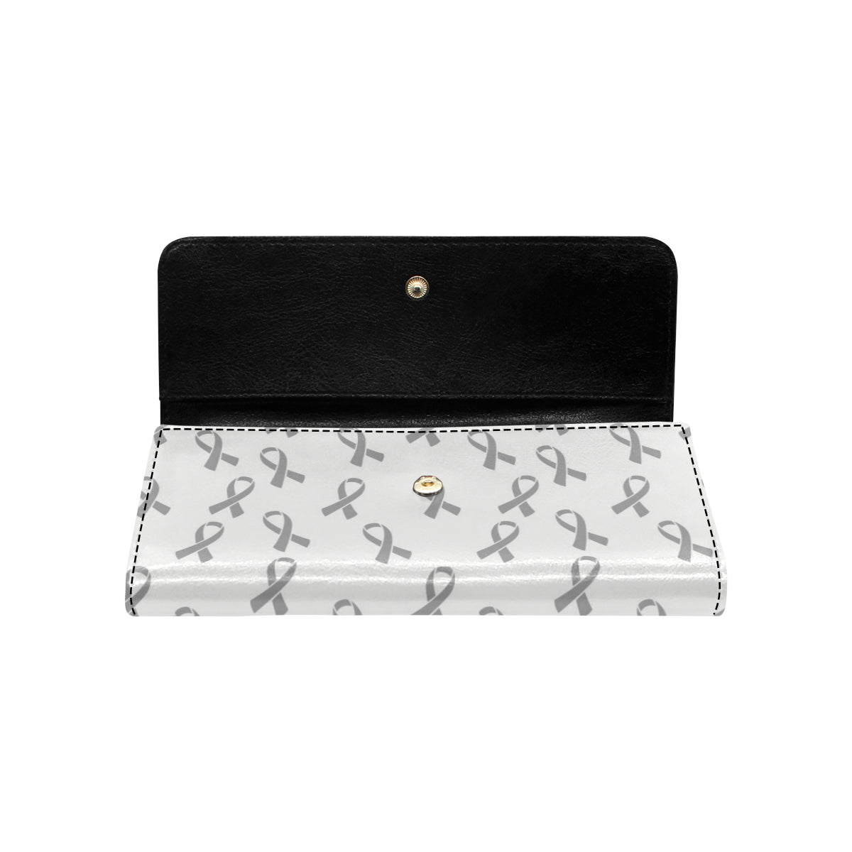 Brain cancer Pattern Print Design 01 Women's Trifold Wallet
