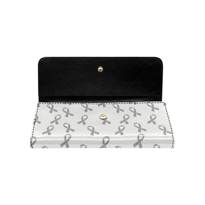 Brain cancer Pattern Print Design 01 Women's Trifold Wallet