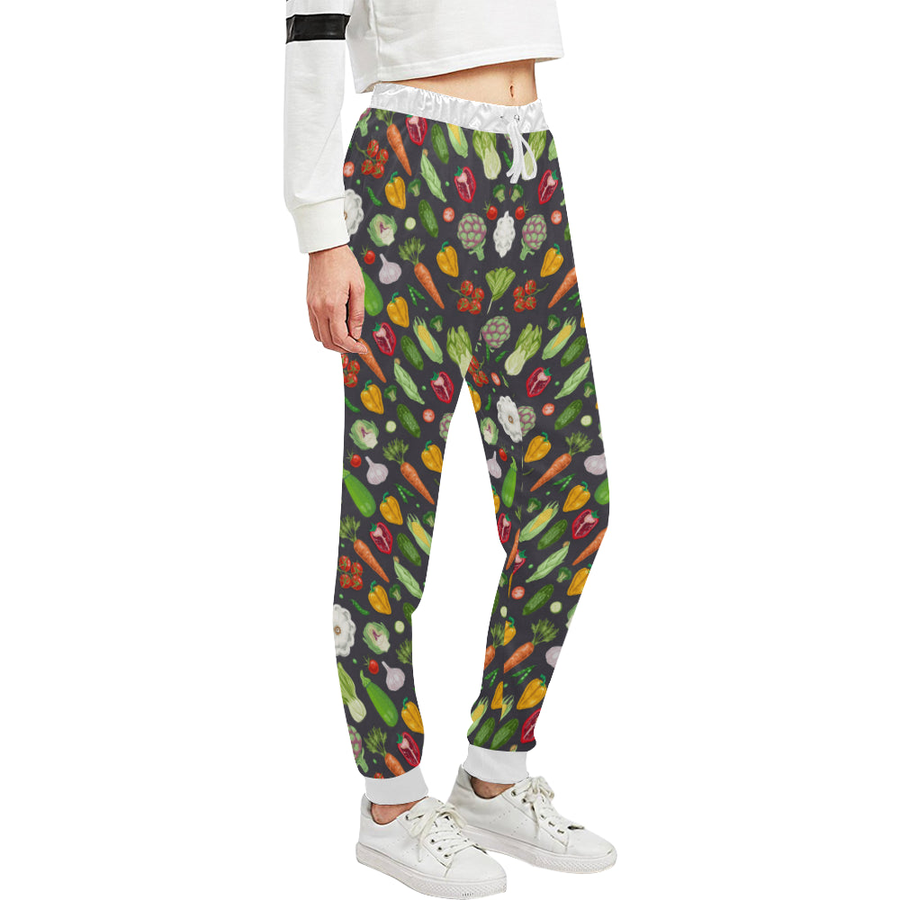 Vegan Pattern Themed Design Print Unisex Sweatpants