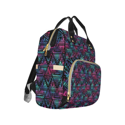 Tribal aztec Dark Multicolor Diaper Bag Backpack