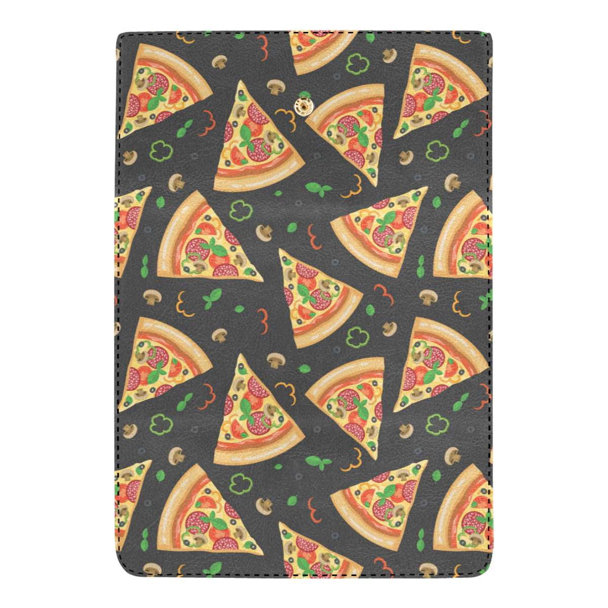 Pizza Pattern Print Design A02 Women's Trifold Wallet