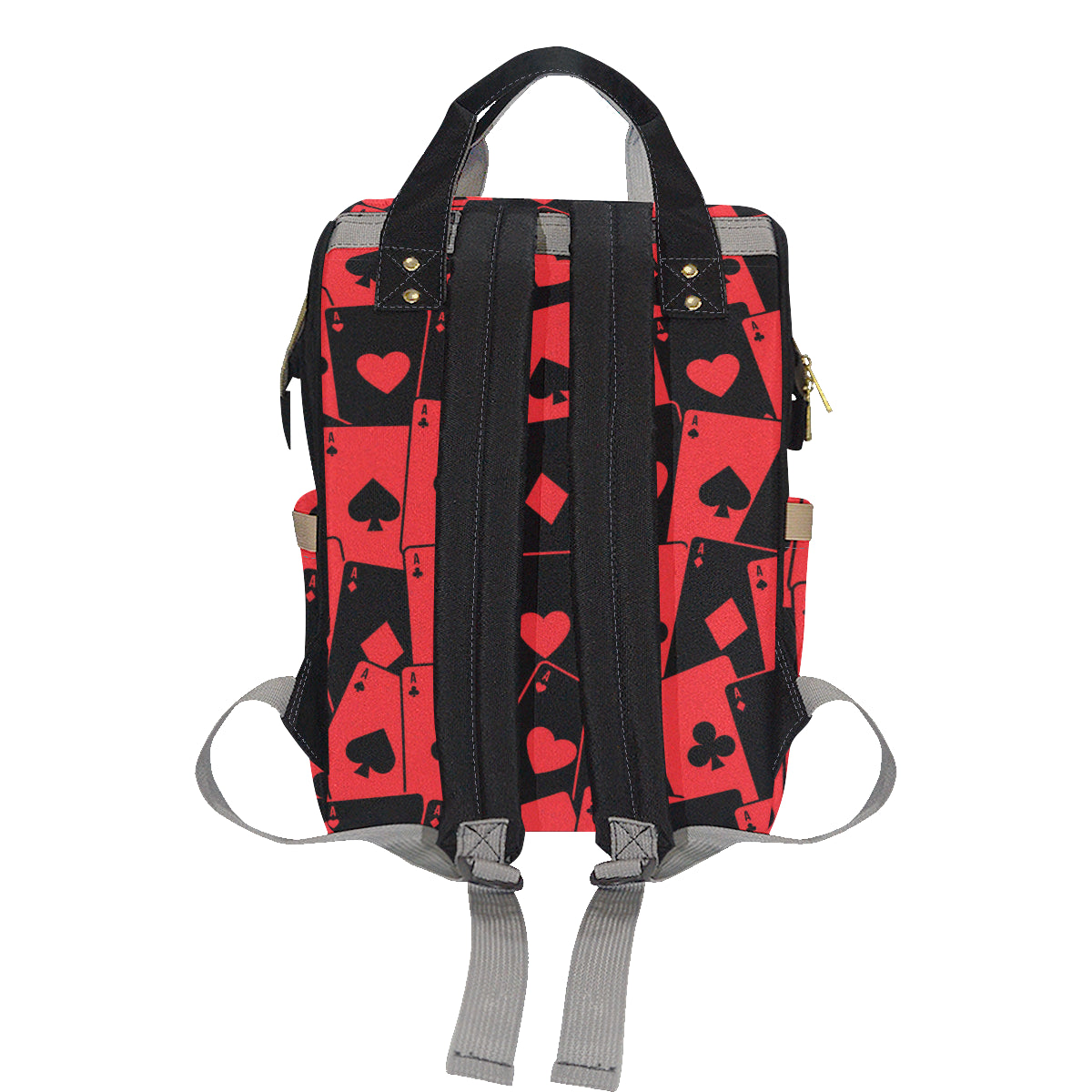 Poker Cards Pattern Print Design A01 Diaper Bag Backpack