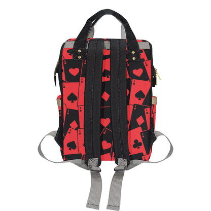 Poker Cards Pattern Print Design A01 Diaper Bag Backpack