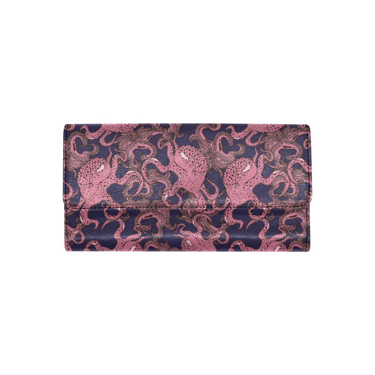 Octopus Pattern Print Design A03 Women's Trifold Wallet