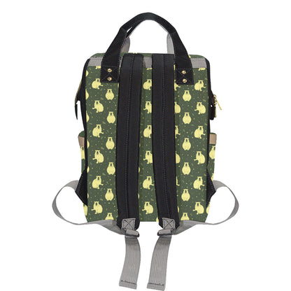 Capybara Pattern Print Design 03 Diaper Bag Backpack