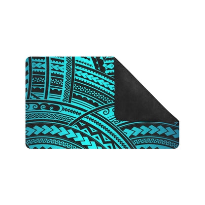 Polynesian Tribal Rubber Doormat
